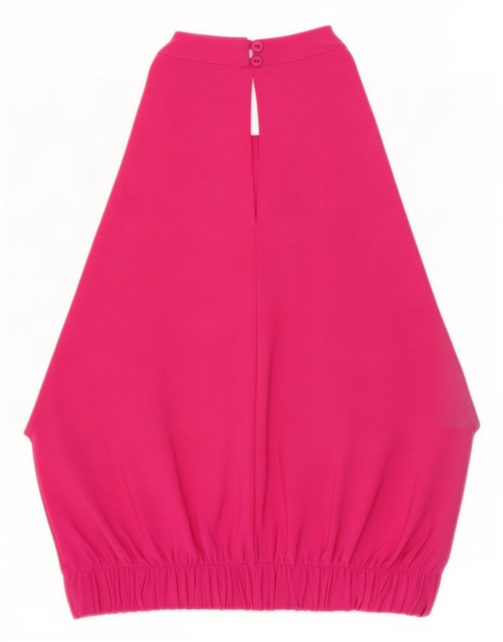 Top corto da donna Zara UK 8 piccolo poliestere rosa