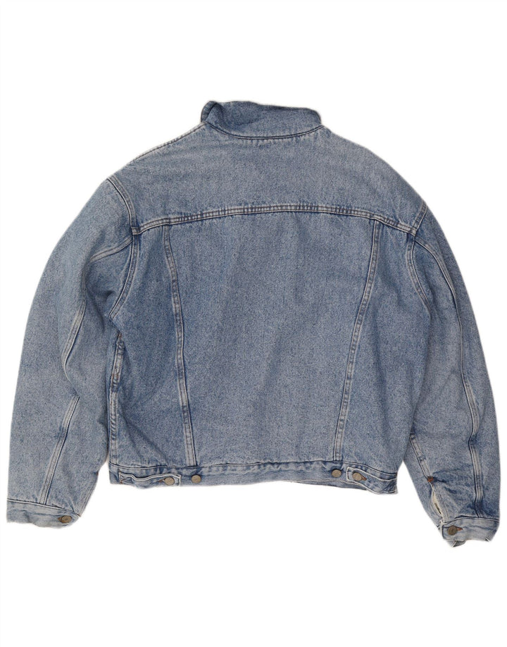 Giacca in denim vestibilità ampia Sherpa da uomo uniforme UK 38 Blu medio