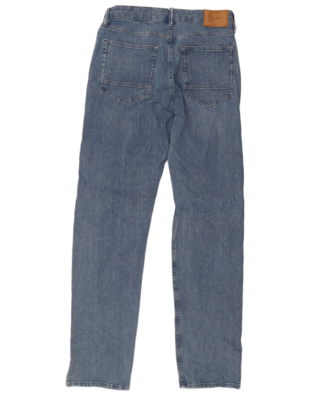 Jeans dritti da uomo Marks & Spencer W32 L33 cotone blu