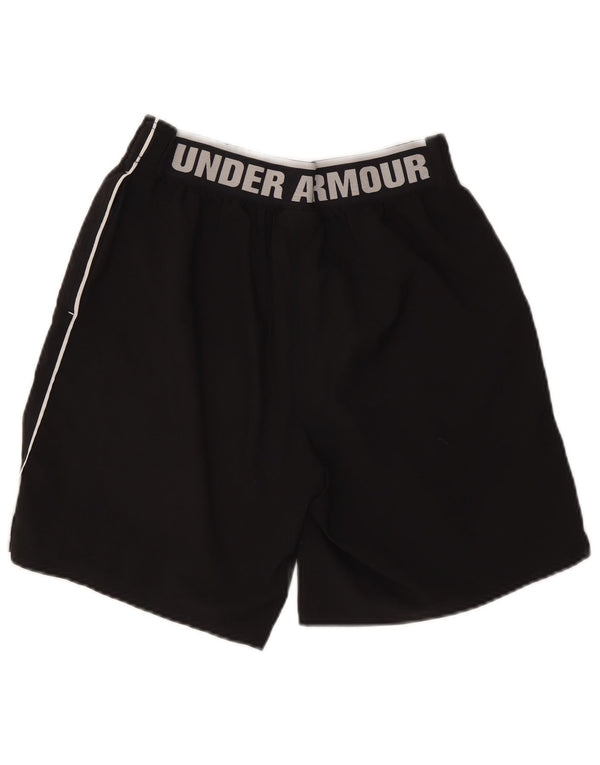 Pantaloncini sportivi da uomo Under Armour medio nero poliestere sportivo