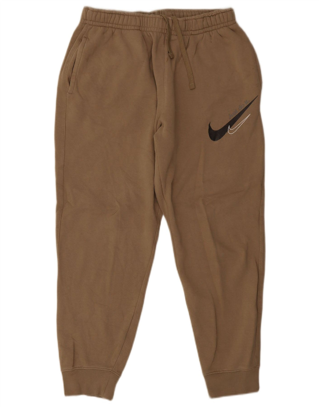 Pantaloni da tuta con grafica Nike da uomo, pantaloni da jogging, cotone beige medio