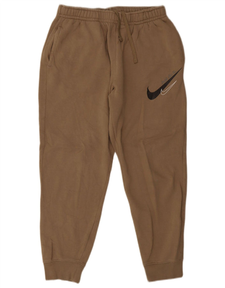 Pantaloni da tuta con grafica Nike da uomo, pantaloni da jogging, cotone beige medio