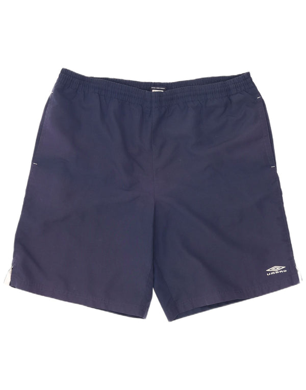 Pantaloncini da bagno da uomo Umbro XL blu navy in poliestere