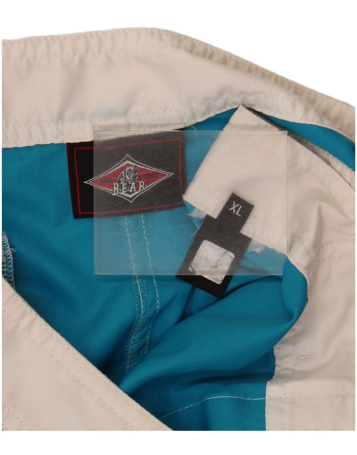 Pantaloncini da bagno da uomo Bear XL blu color block