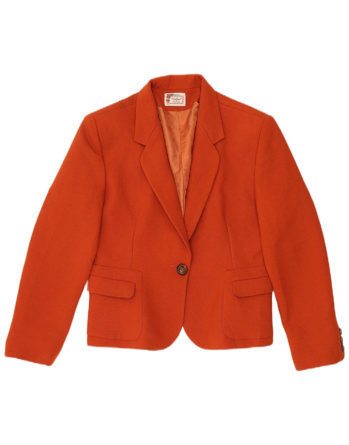 Giacca blazer da donna a 1 bottone HALFON IT 48 XL poliestere arancione