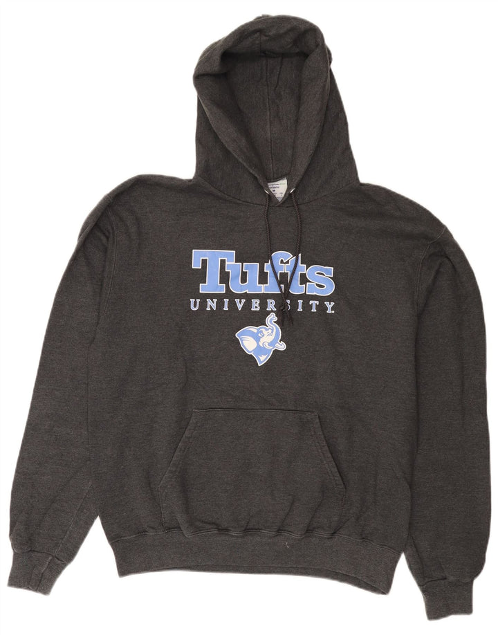 Felpa con cappuccio grafica Champion Tufts University da uomo grigio medio