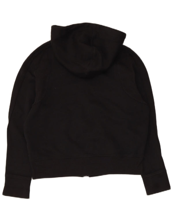 Maglione con cappuccio e zip da donna Adidas UK 12/14 Cotone nero medio