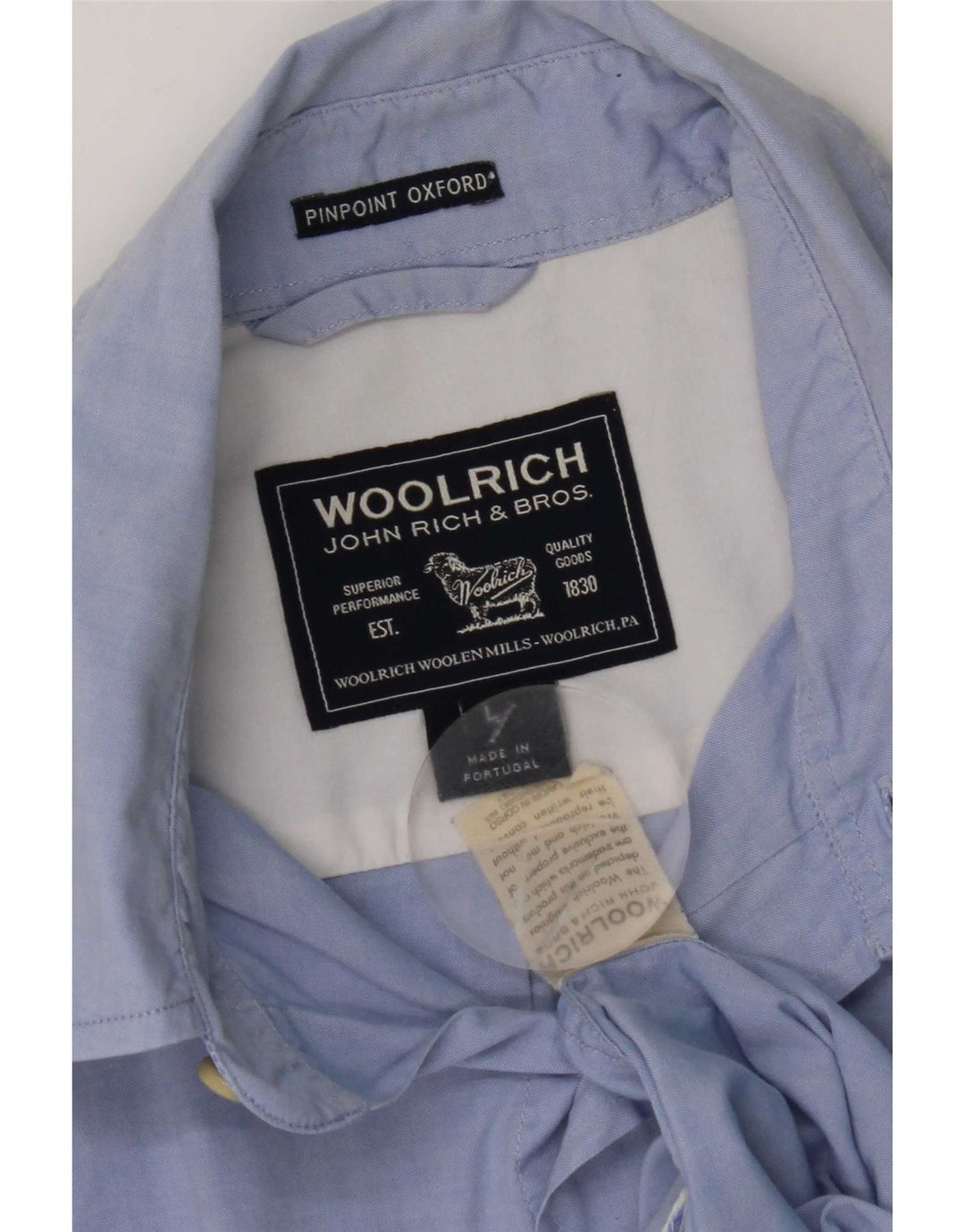 Camicia da uomo Woolrich grande blu