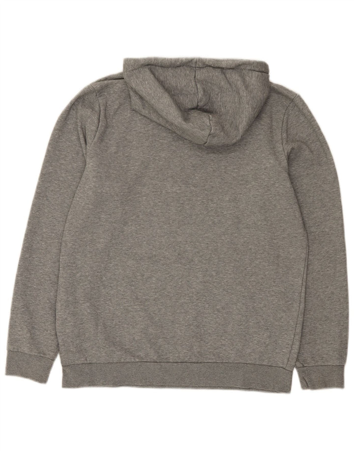 Felpa con cappuccio grafica da uomo Puma in cotone grigio medio