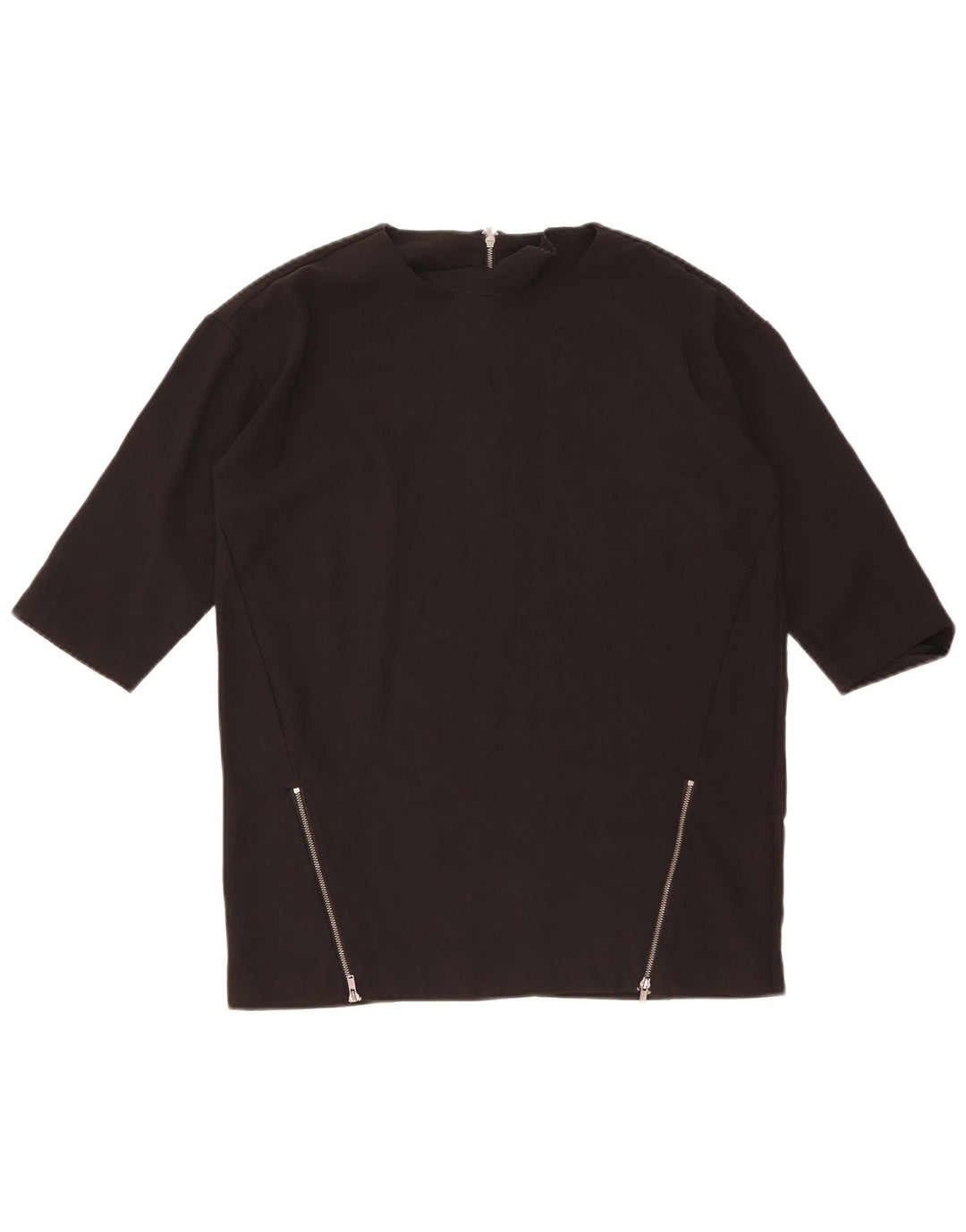 Oasis Camicetta oversize da donna con maniche a 3/4 Top UK 10 Small Poliestere nero
