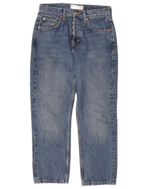 Jeans affusolati Editor da donna Topshop UK 8 W26 L28 Cotone blu