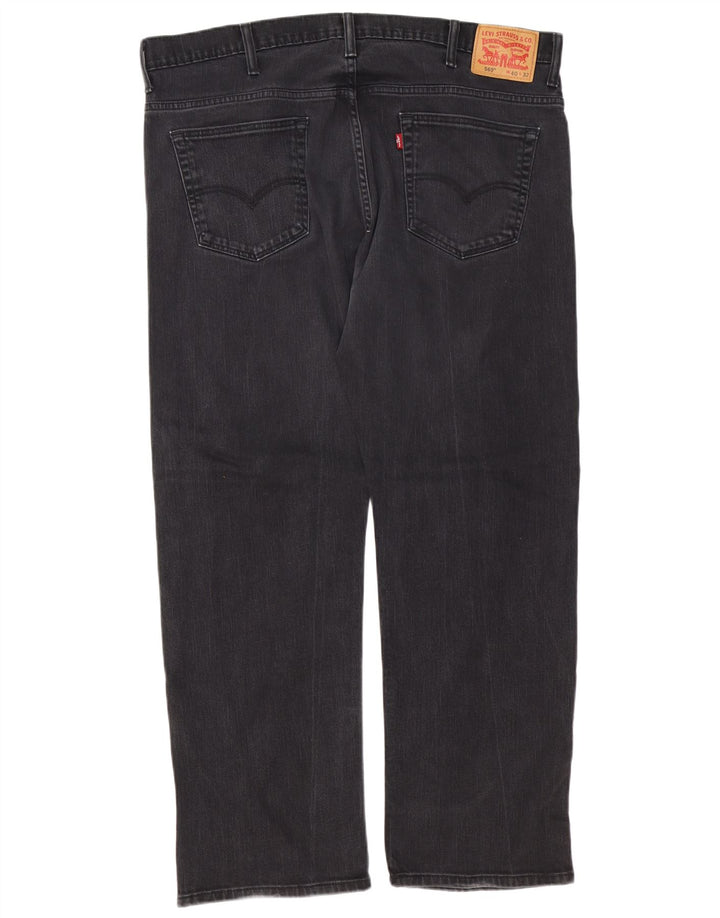 LEVI'S Jeans dritti da uomo 569 W40 L30 cotone nero