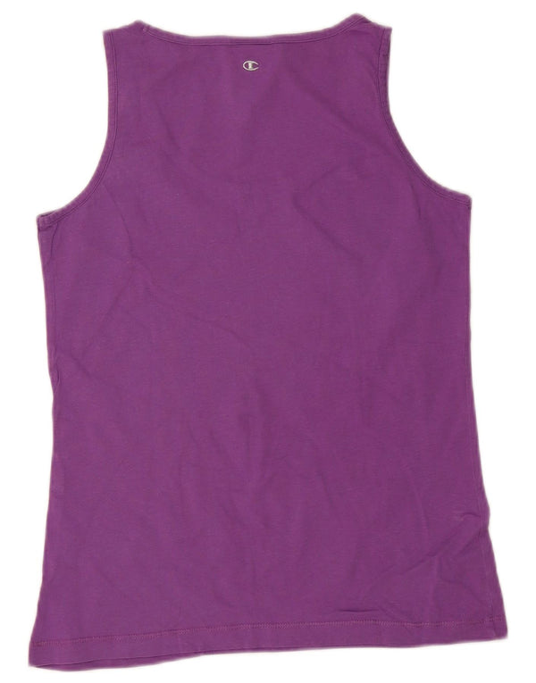 Canotta grafica Champion da donna Heritage Fit UK 12 viola medio