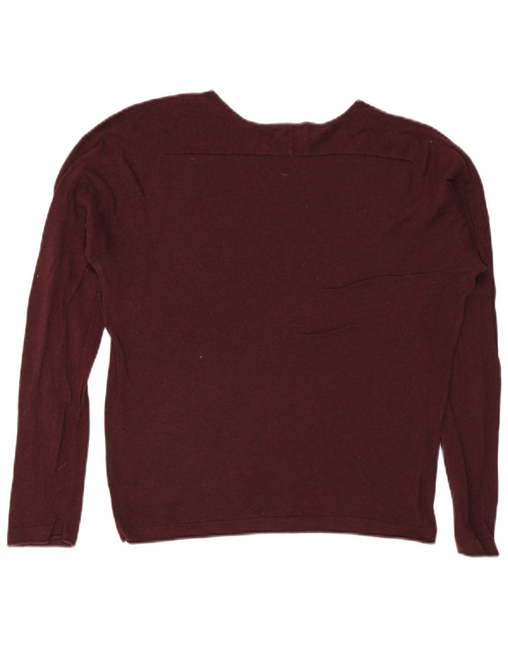 Maglione Zara da uomo con scollo a barca bordeaux medio