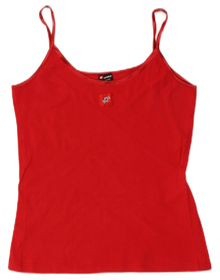 Canottiera da donna Lotto UK 18 XL rossa in cotone