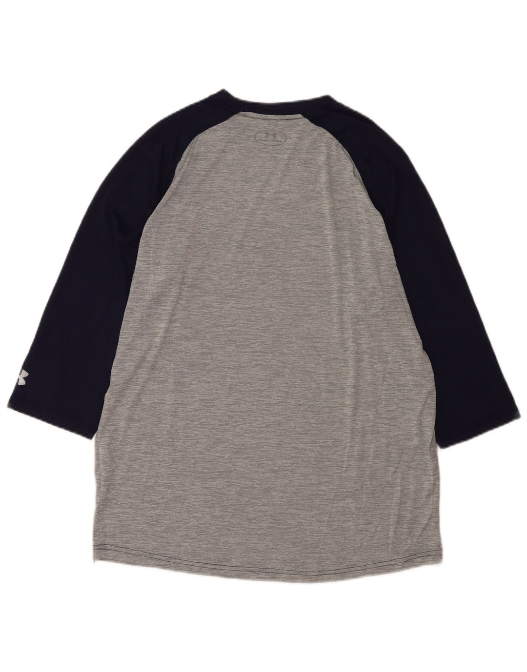 Maglia da uomo Under Armour vestibilità ampia manica 3/4 grande poliestere color block grigio