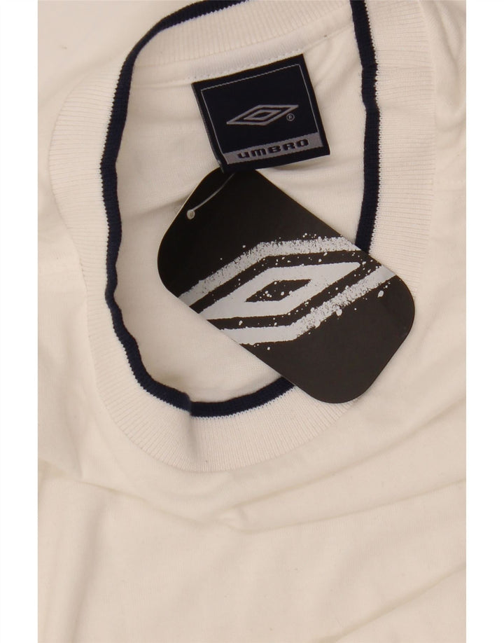 T-shirt da uomo Umbro Top Large in poliestere bianco