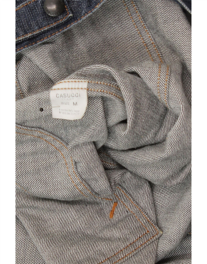 Casucci Giacca in denim da uomo in denim UK 38 Cotone blu medio