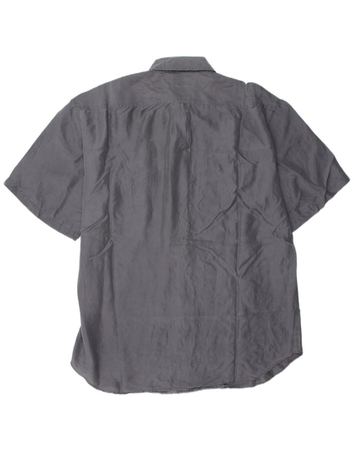 Camicia vintage a maniche corte da uomo 2XL Grigia