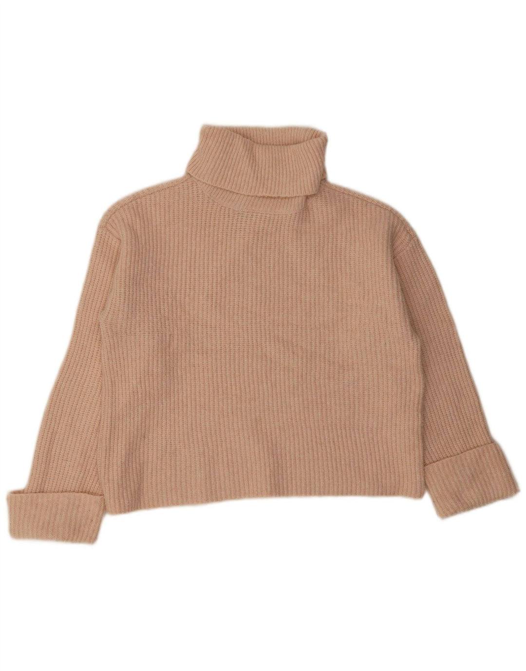 Maglione maglione a collo alto da donna Marks & Spencer UK 14 arancione medio