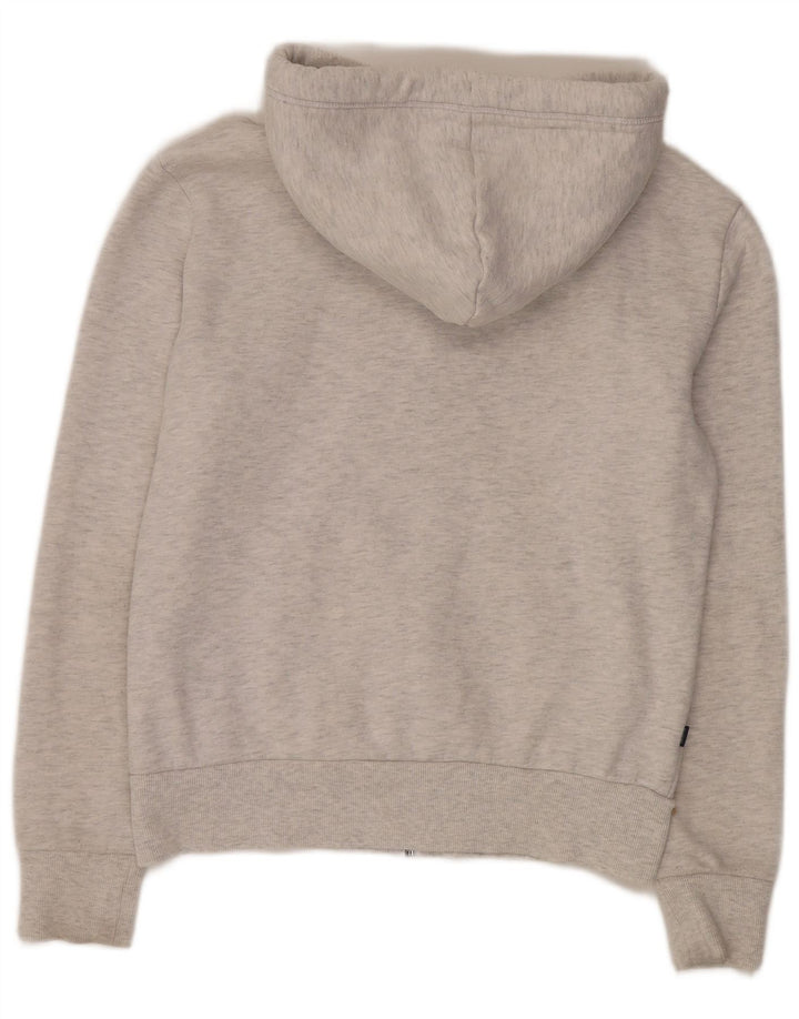 Maglione con cappuccio e zip da uomo Superdry in cotone grigio medio