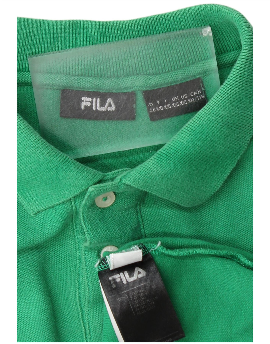Polo da uomo FILA 2XL cotone verde