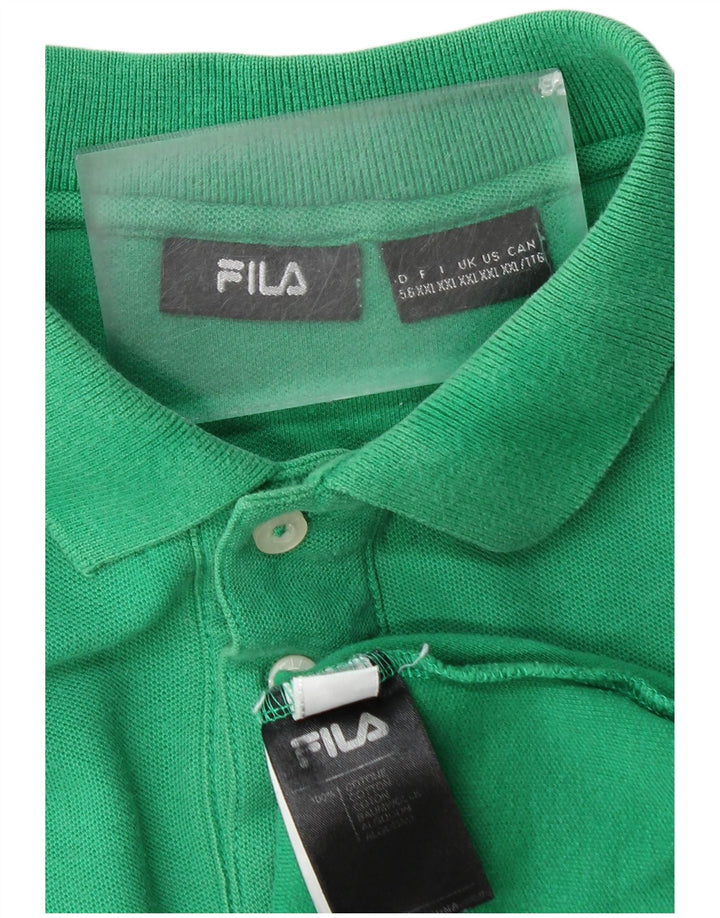 Polo da uomo FILA 2XL cotone verde