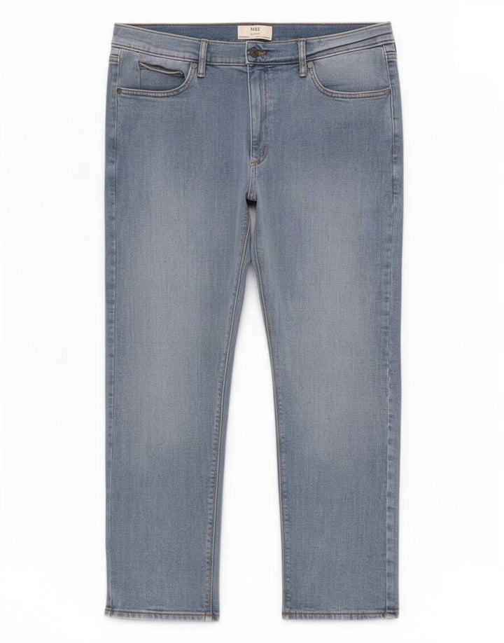 Jeans slim da uomo Marks & Spencer W38 L29 cotone blu