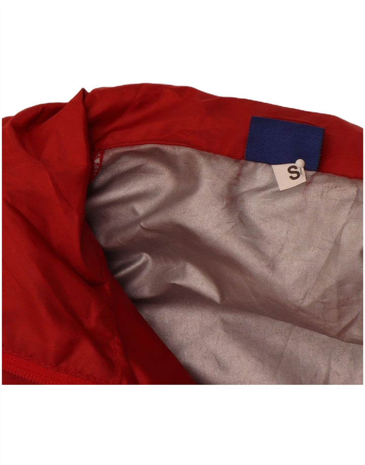 Giacca antipioggia ASICS da uomo UK 36 Small rossa in poliestere