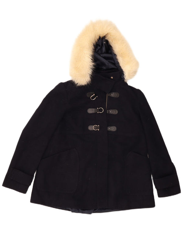 Topshop Borsone da donna con cappuccio UK 12 Medio Blu Navy