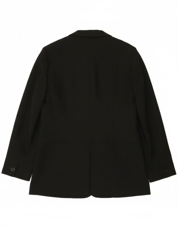 Giacca blazer doppiopetto da weekend da donna Max Mara UK 14 grande nera