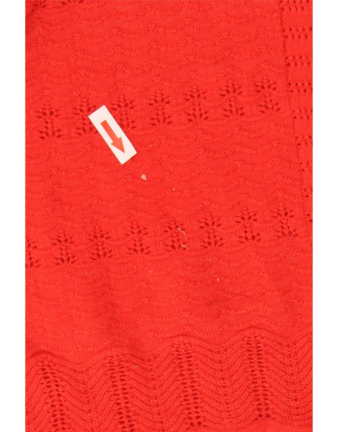 Maglione maglione con scollo a V da donna Marks & Spencer UK 14 Poliestere rosso medio