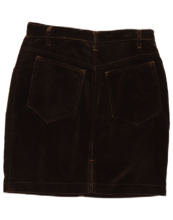 Gonna Tubino Donna Blumarine IT 44 Media W28 Cotone Marrone