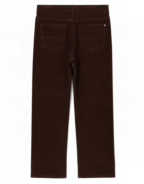 Pantaloni Trussardi Uomo Dritti in Velluto a Coste W34 L27 Marrone