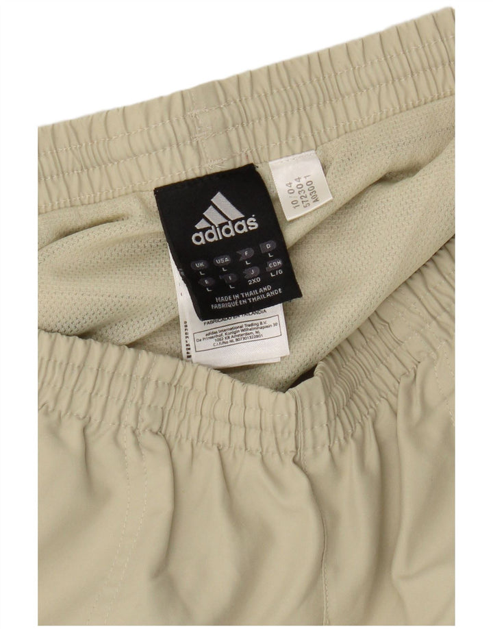 Pantaloncini sportivi Adidas da uomo grandi in poliestere verde