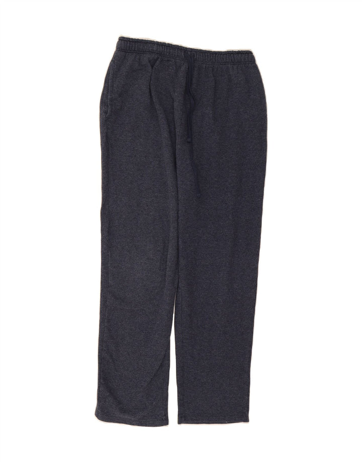 EDDIE BAUER Mens Tracksuit Trousers Large  Navy Blue Flecked Polyester Vintage Eddie Bauer and Second-Hand Eddie Bauer from Messina Hembry 