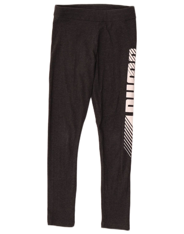 Leggings grafici per ragazze Puma 11-12 anni Grigi