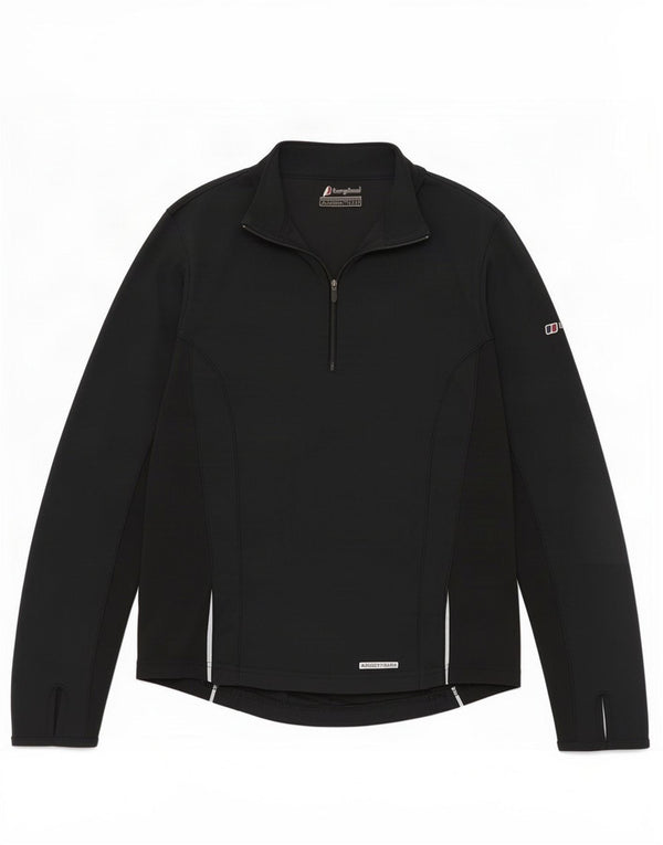 Berghaus Donna Pullover Tuta Top UK 14 Medium Blu Navy Colourblock