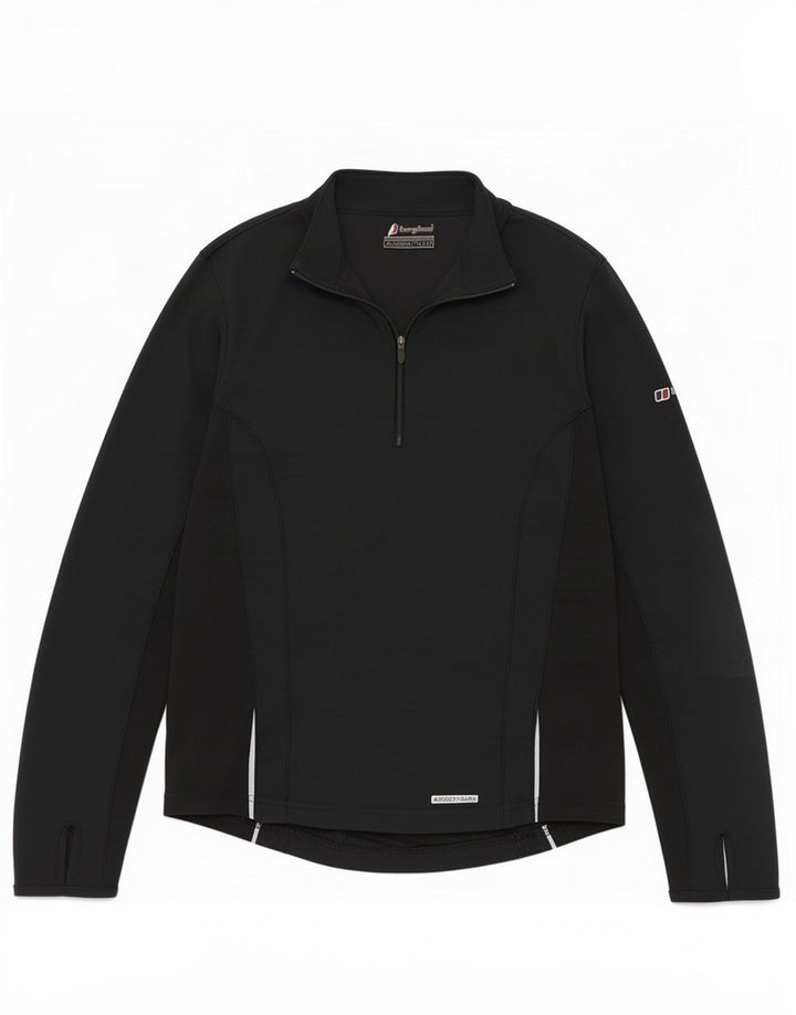 Berghaus Donna Pullover Tuta Top UK 14 Medium Blu Navy Colourblock