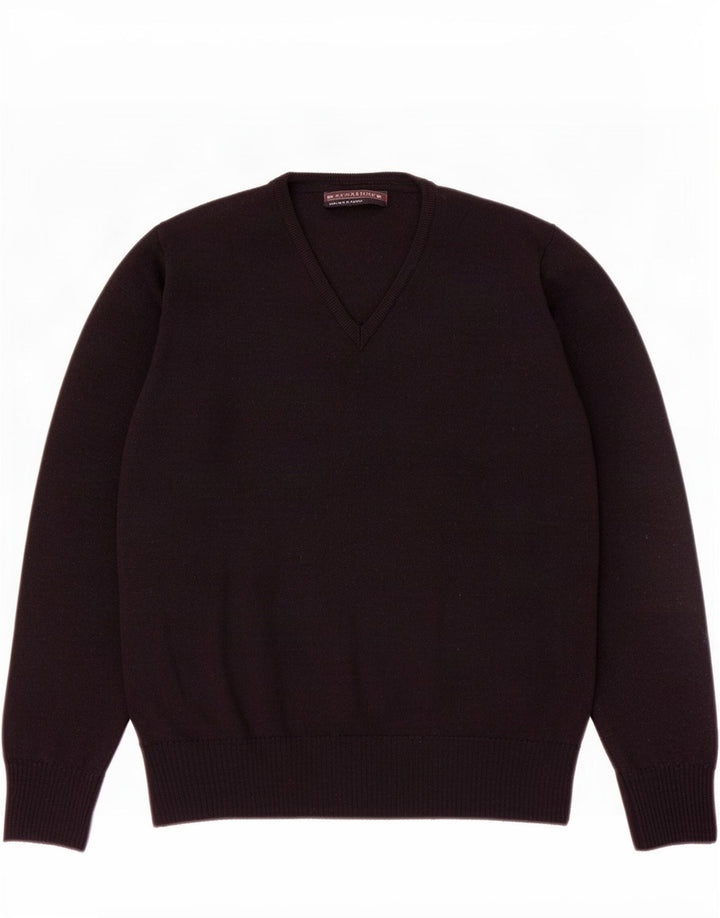 Maglione Zara da uomo con scollo a V nero medio