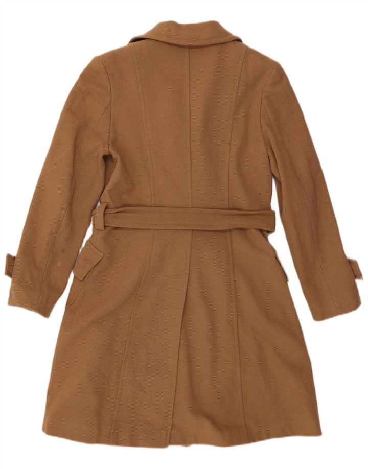Cappotto Doppiopetto Donna Onyx IT 44 Lana Marrone Medio