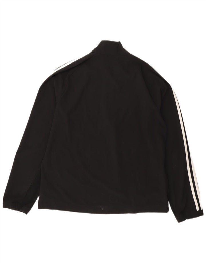 Top da tuta pullover oversize da donna ADIDAS UK 8/10 Small Nero