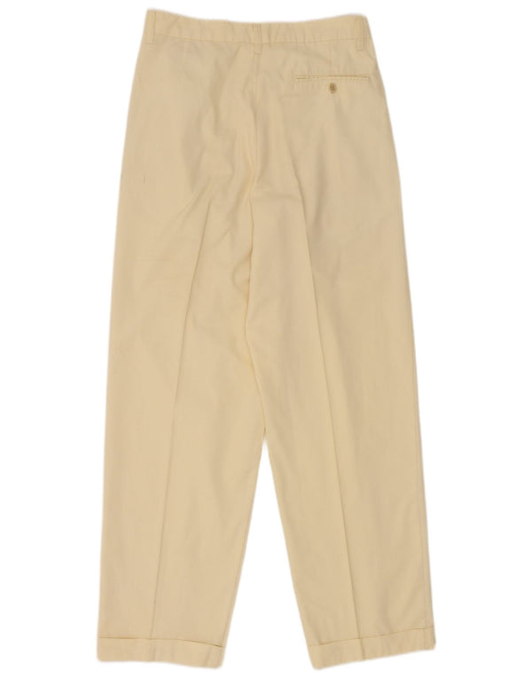 Pantaloni chino da donna a vita alta Stefanel IT 46 Large W28 L29 Giallo
