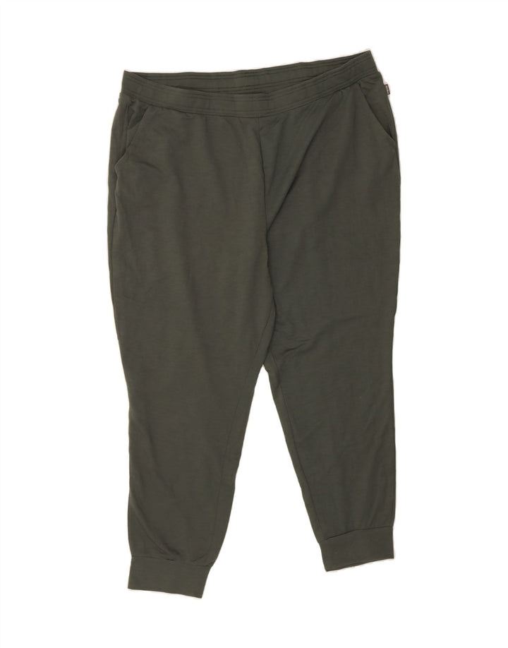 EDDIE BAUER Womens Tracksuit Trousers Joggers UK 20 2XL  Green Polyester Vintage Eddie Bauer and Second-Hand Eddie Bauer from Messina Hembry 