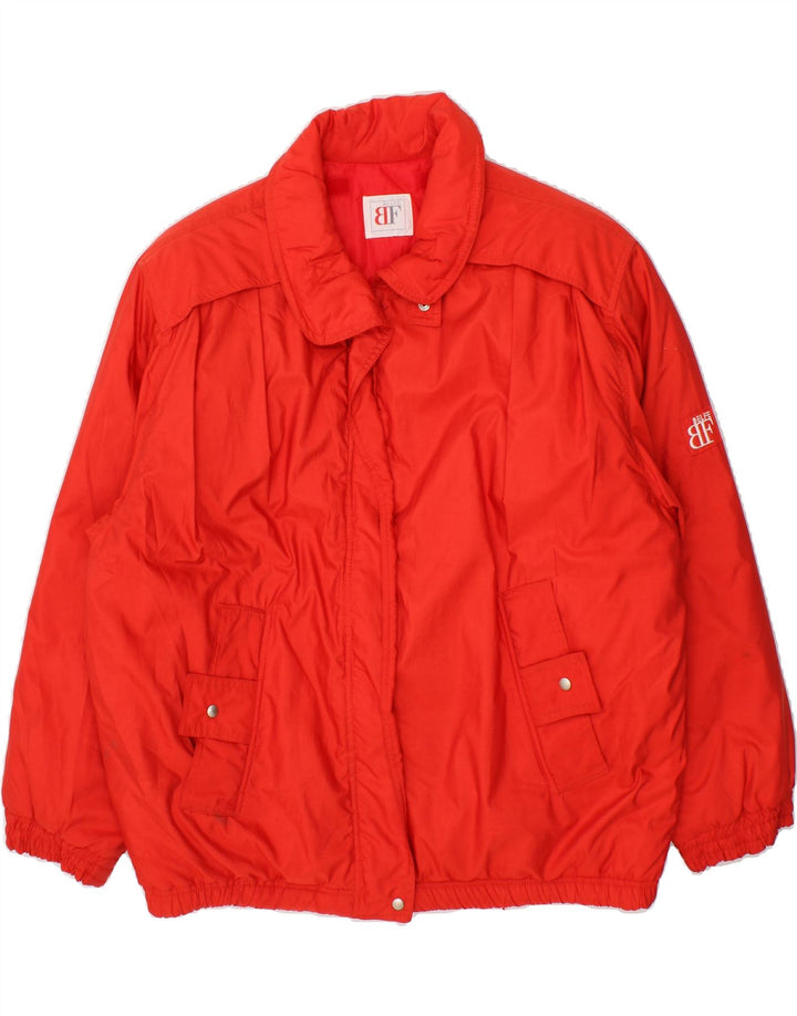 BELFE Womens Windbreaker Jacket UK 16 Large Red Vintage Belfe and Second-Hand Belfe from Messina Hembry 