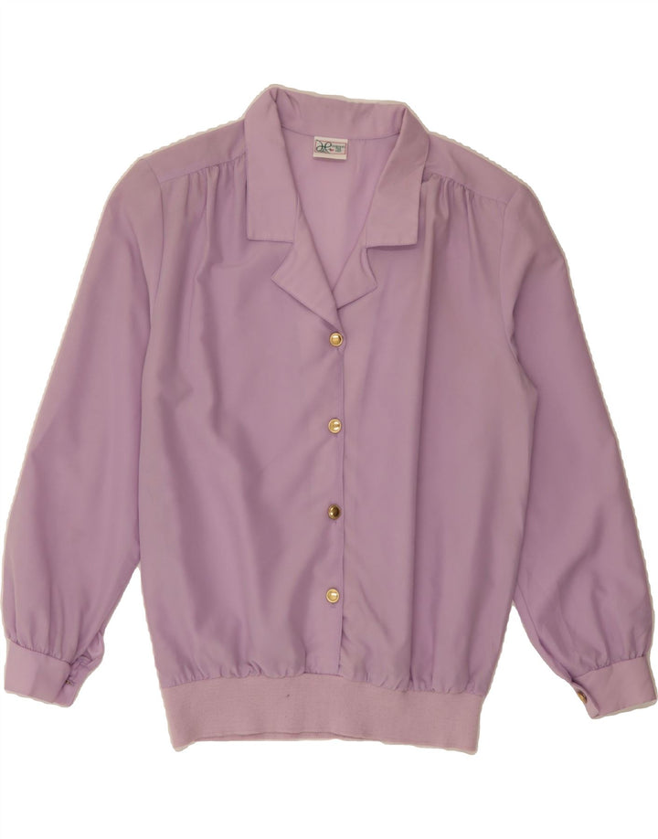HABAND Womens Pullover Shirt UK 14 Large Purple Vintage Haband and Second-Hand Haband from Messina Hembry 