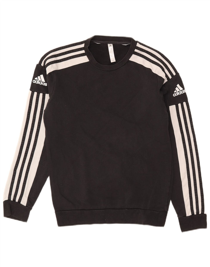 Felpa da uomo Adidas Jumper XS colore nero in cotone colorblock