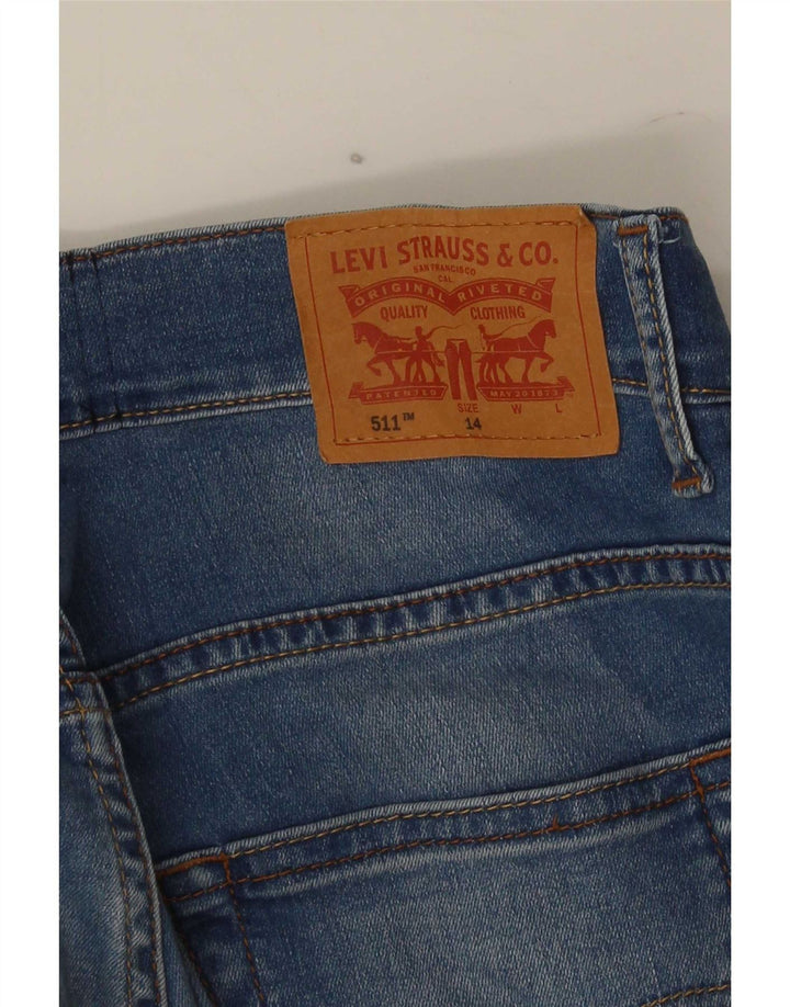 Levi's Ragazzi 511 Jeans Slim 13-14 anni W28 L27 Blu