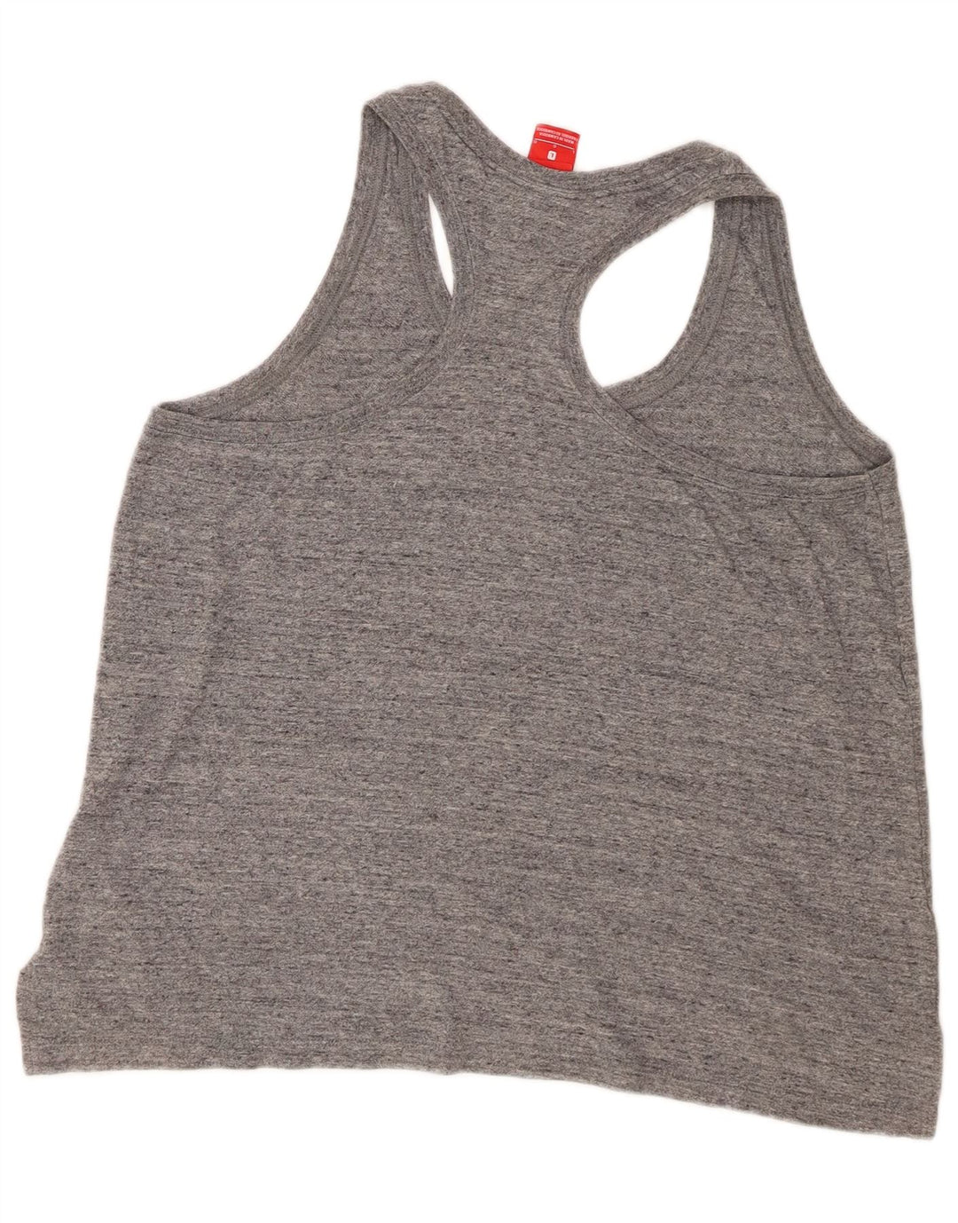Canotta grafica Nike da donna UK 16 grande cotone chiazzato grigio