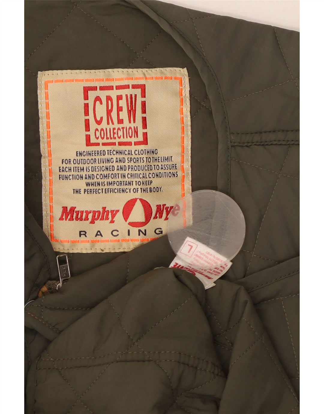 Gilet trapuntato da uomo MURPHY & NYE UK 40 Large Khaki Poliammide